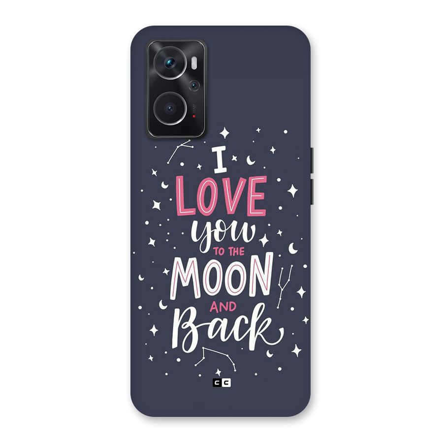 Love To The Moon Back Case for Oppo K10 4G