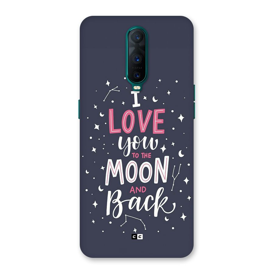 Love To The Moon Back Case for Oppo R17 Pro