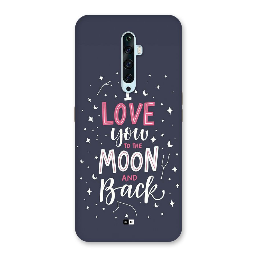 Love To The Moon Back Case for Oppo Reno2 F