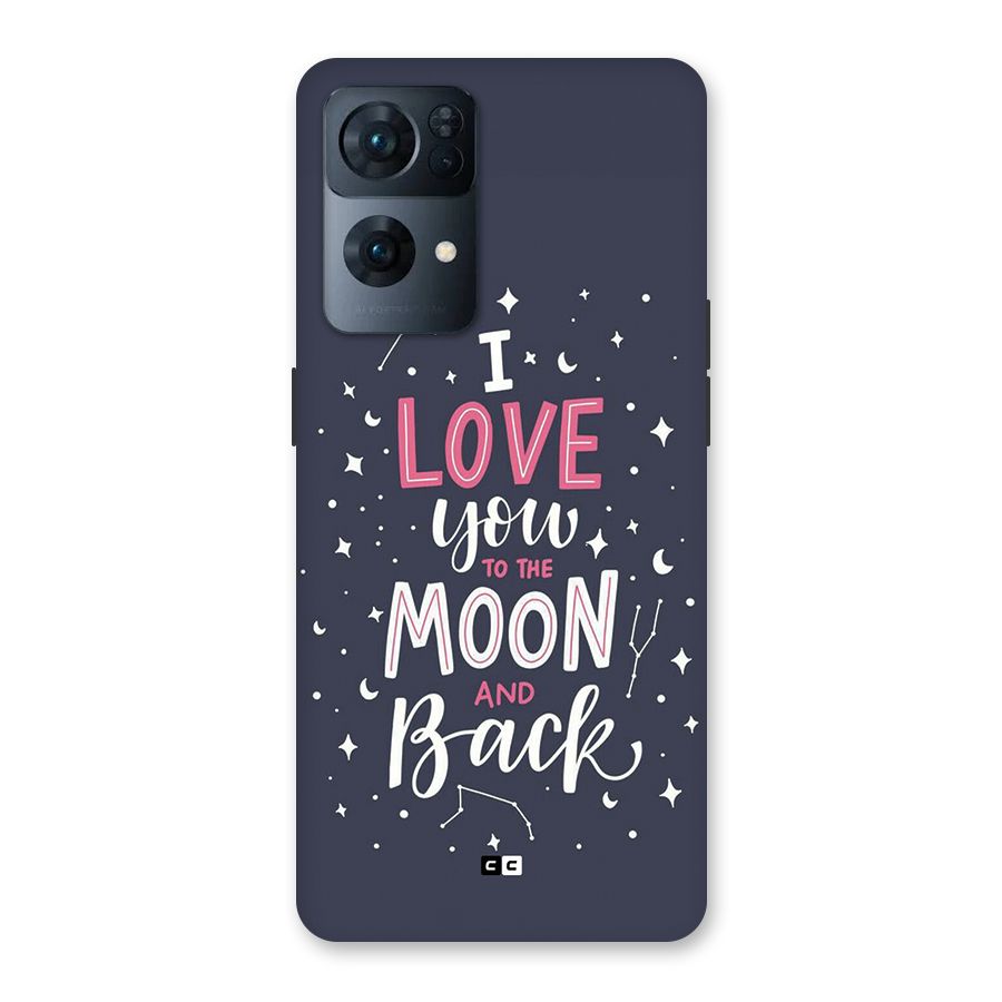 Love To The Moon Back Case for Oppo Reno7 Pro 5G