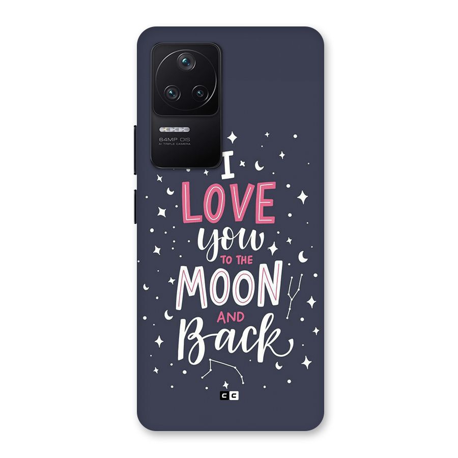 Love To The Moon Back Case for Poco F4 5G