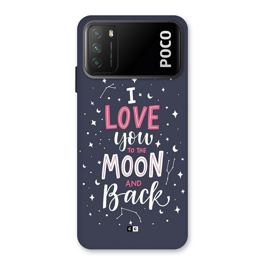 Love To The Moon Back Case for Poco M3