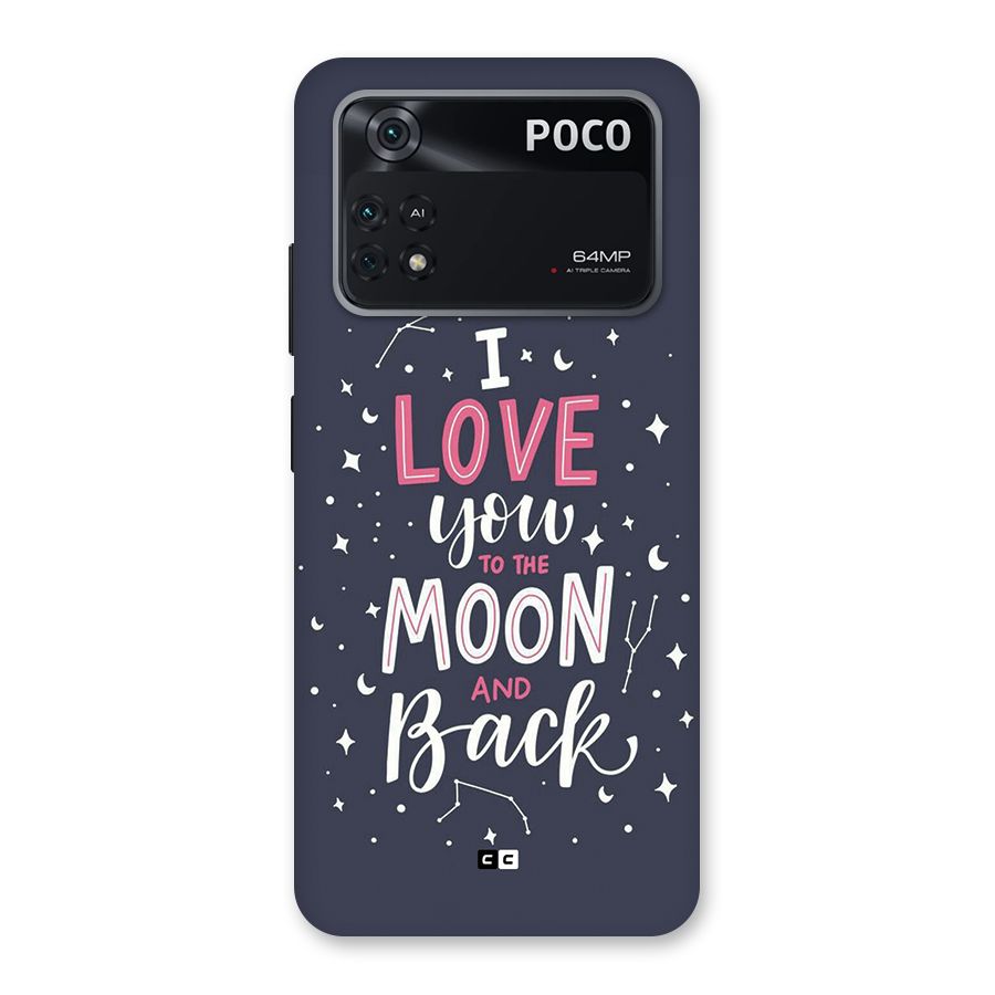 Love To The Moon Back Case for Poco M4 Pro 4G