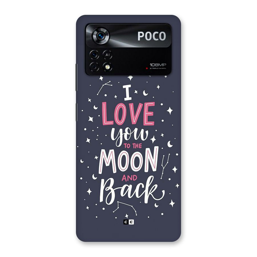 Love To The Moon Back Case for Poco X4 Pro 5G