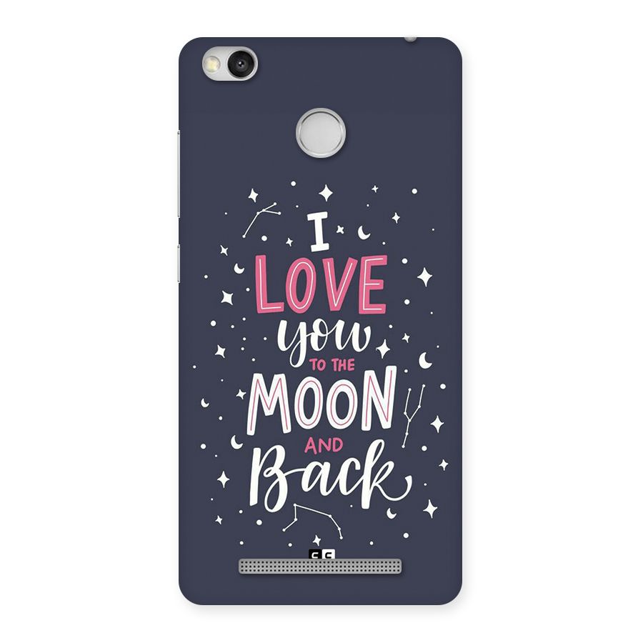 Love To The Moon Back Case for Redmi 3S Prime
