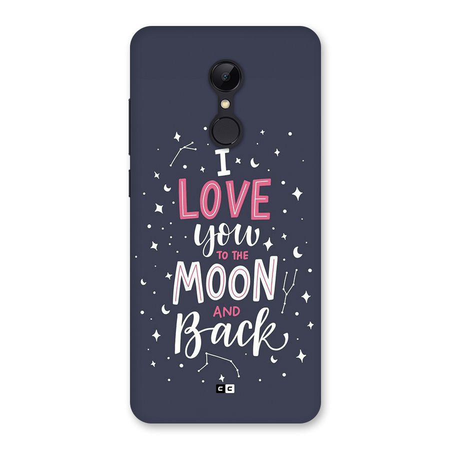 Love To The Moon Back Case for Redmi 5