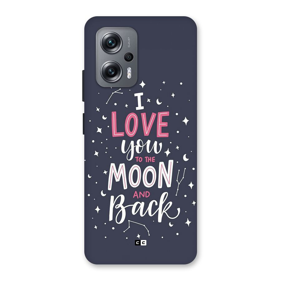 Love To The Moon Back Case for Redmi K50i