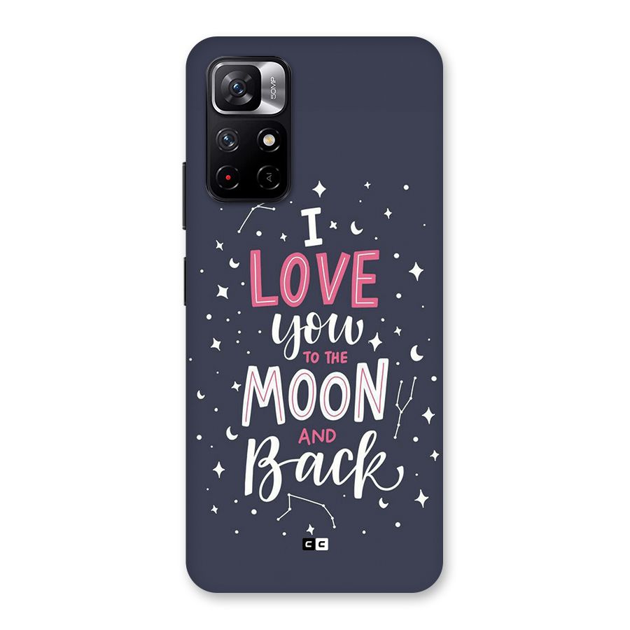 Love To The Moon Back Case for Redmi Note 11T 5G