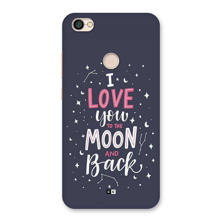 Love To The Moon Back Case for Redmi Y1 2017