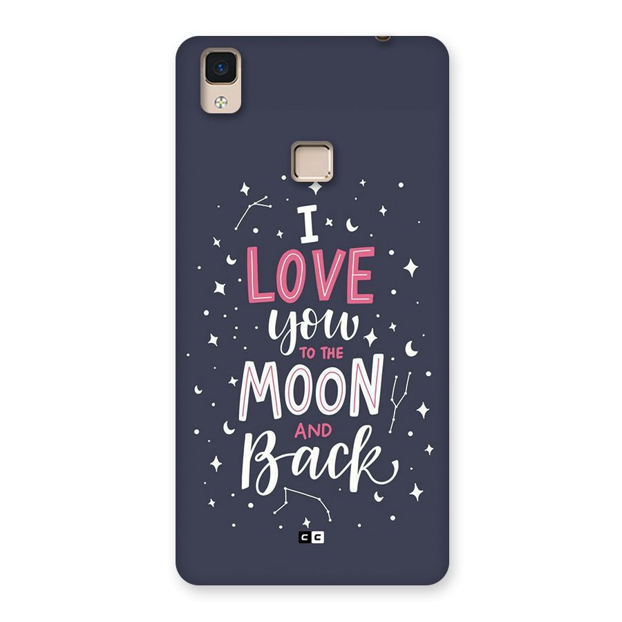 Love To The Moon Back Case for V3 Max