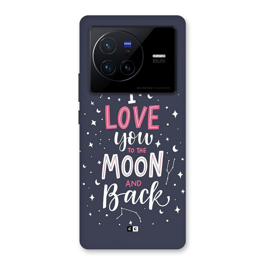 Love To The Moon Back Case for Vivo X80