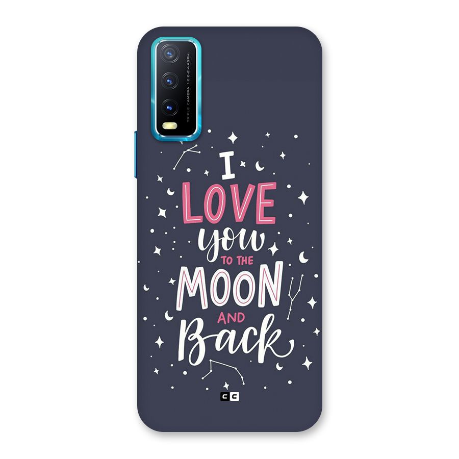 Love To The Moon Back Case for Vivo Y20A