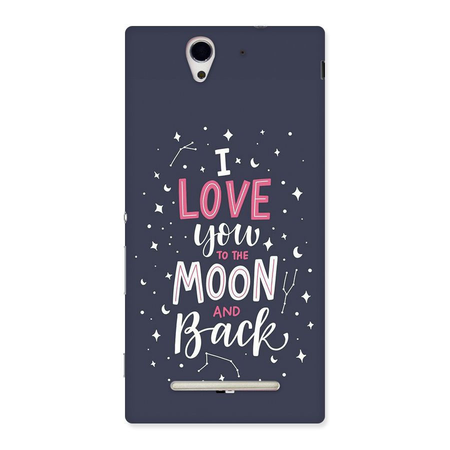 Love To The Moon Back Case for Xperia C3