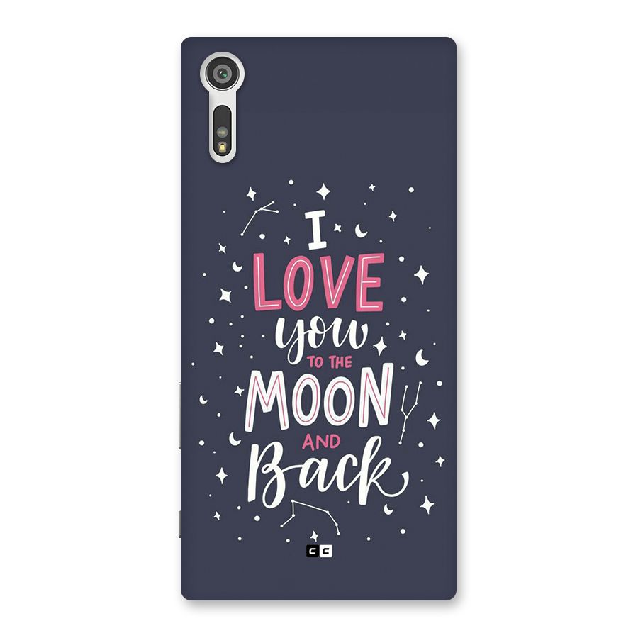 Love To The Moon Back Case for Xperia XZ