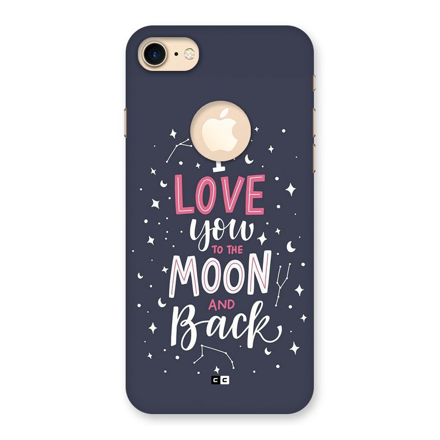 Love To The Moon Back Case for iPhone 7 Logo Cut