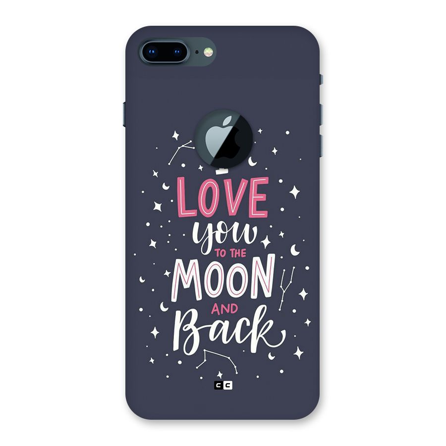 Love To The Moon Back Case for iPhone 7 Plus Logo Cut