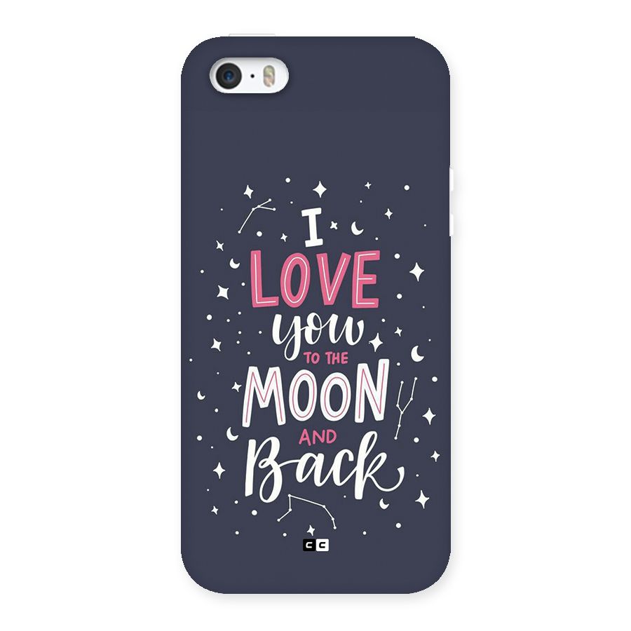 Love To The Moon Back Case for iPhone SE 2016