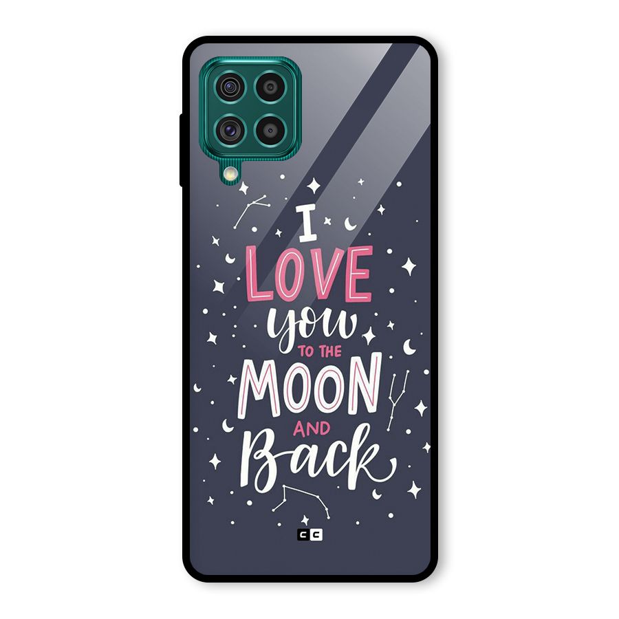 Love To The Moon Glass Back Case for Galaxy F62