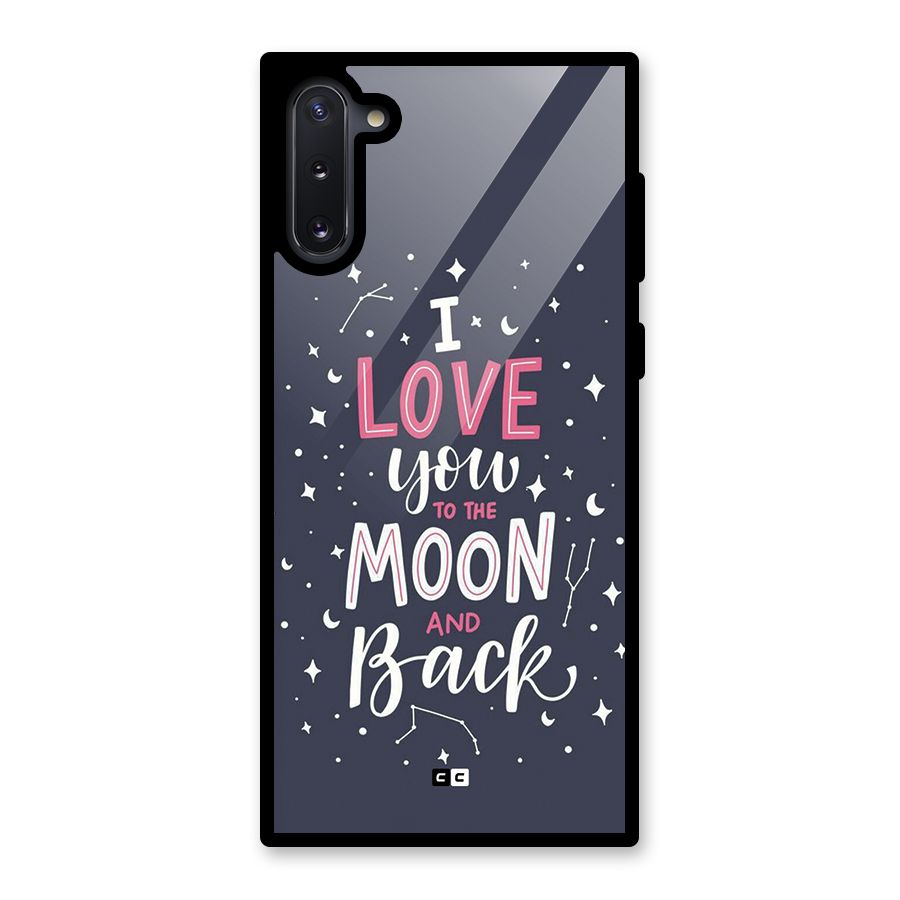 Love To The Moon Glass Back Case for Galaxy Note 10