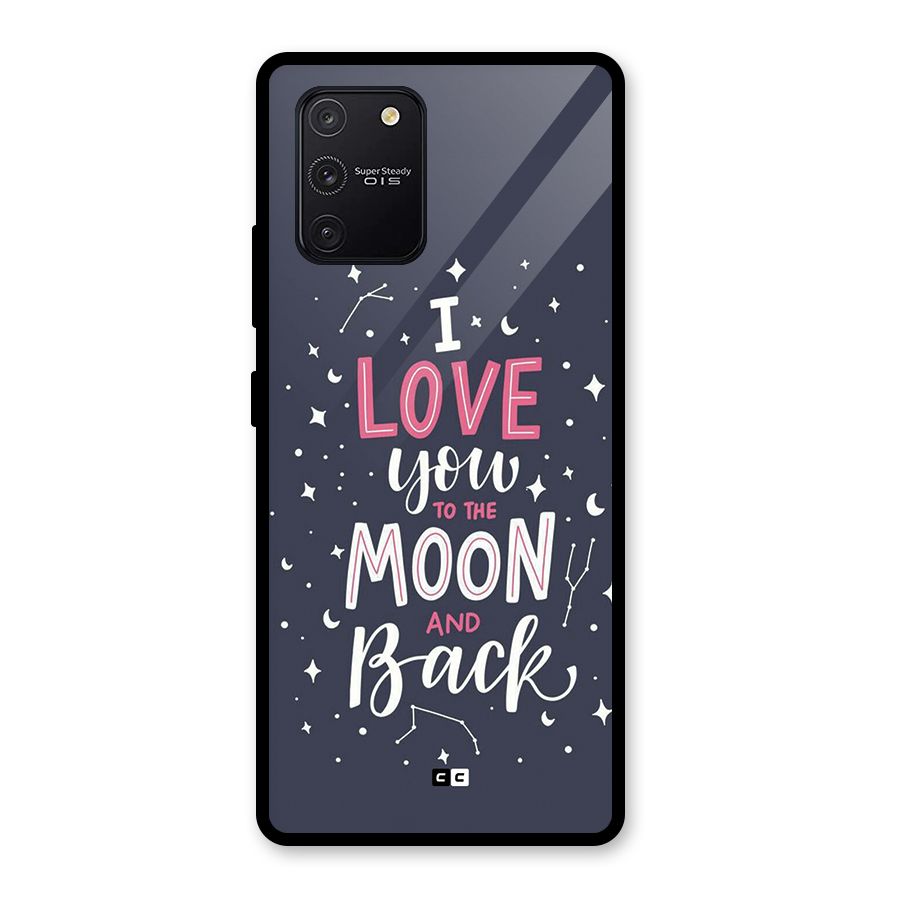 Love To The Moon Glass Back Case for Galaxy S10 Lite