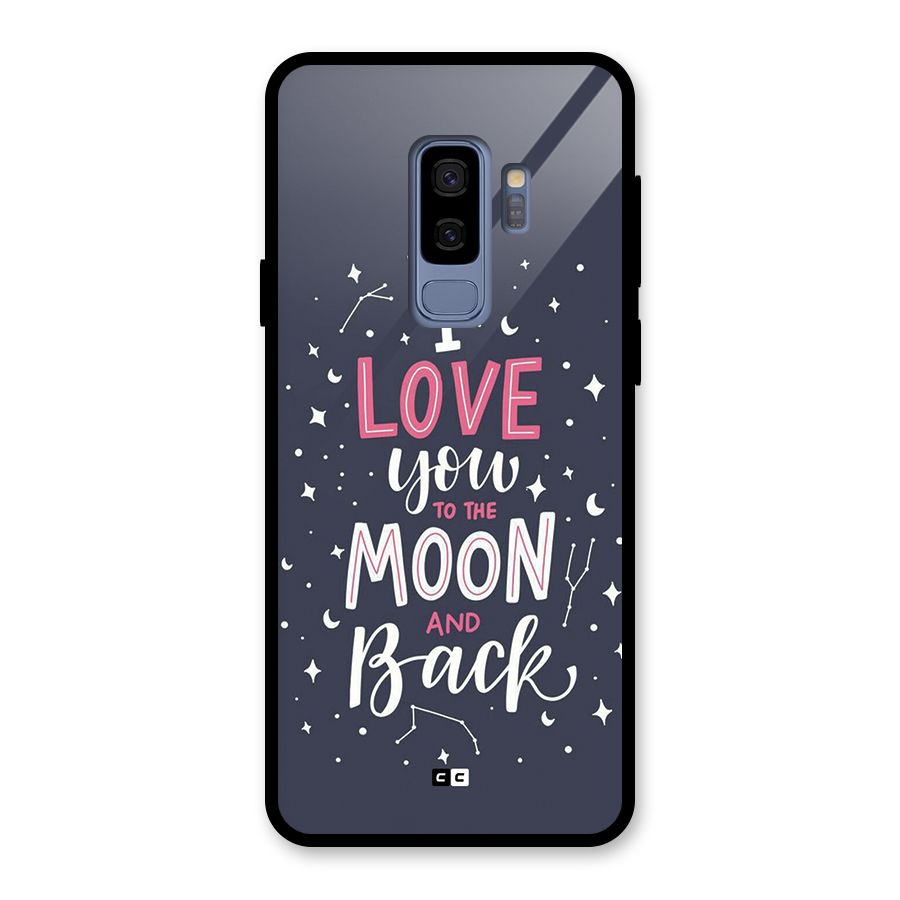 Love To The Moon Glass Back Case for Galaxy S9 Plus