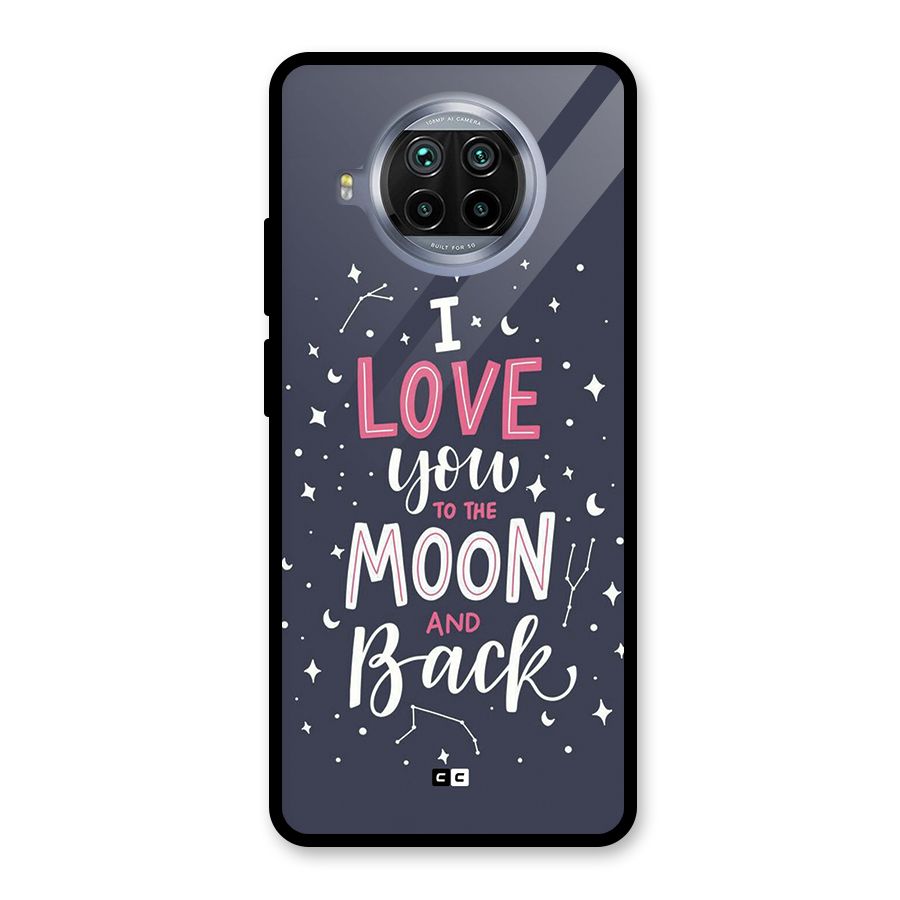 Love To The Moon Glass Back Case for Mi 10i