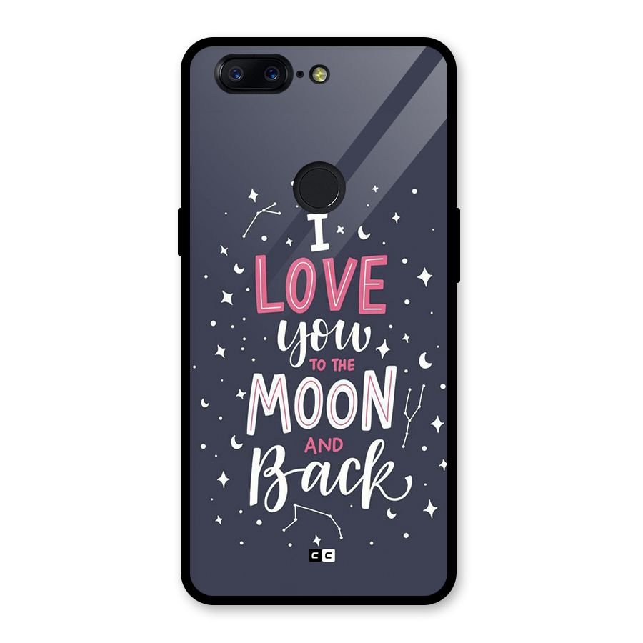 Love To The Moon Glass Back Case for OnePlus 5T