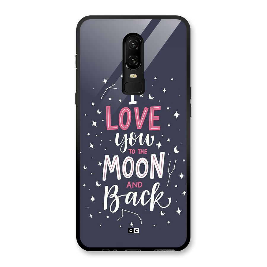 Love To The Moon Glass Back Case for OnePlus 6