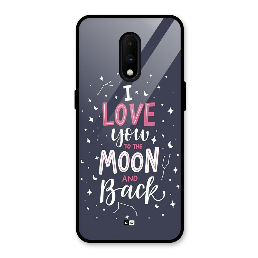 Love To The Moon Glass Back Case for OnePlus 7