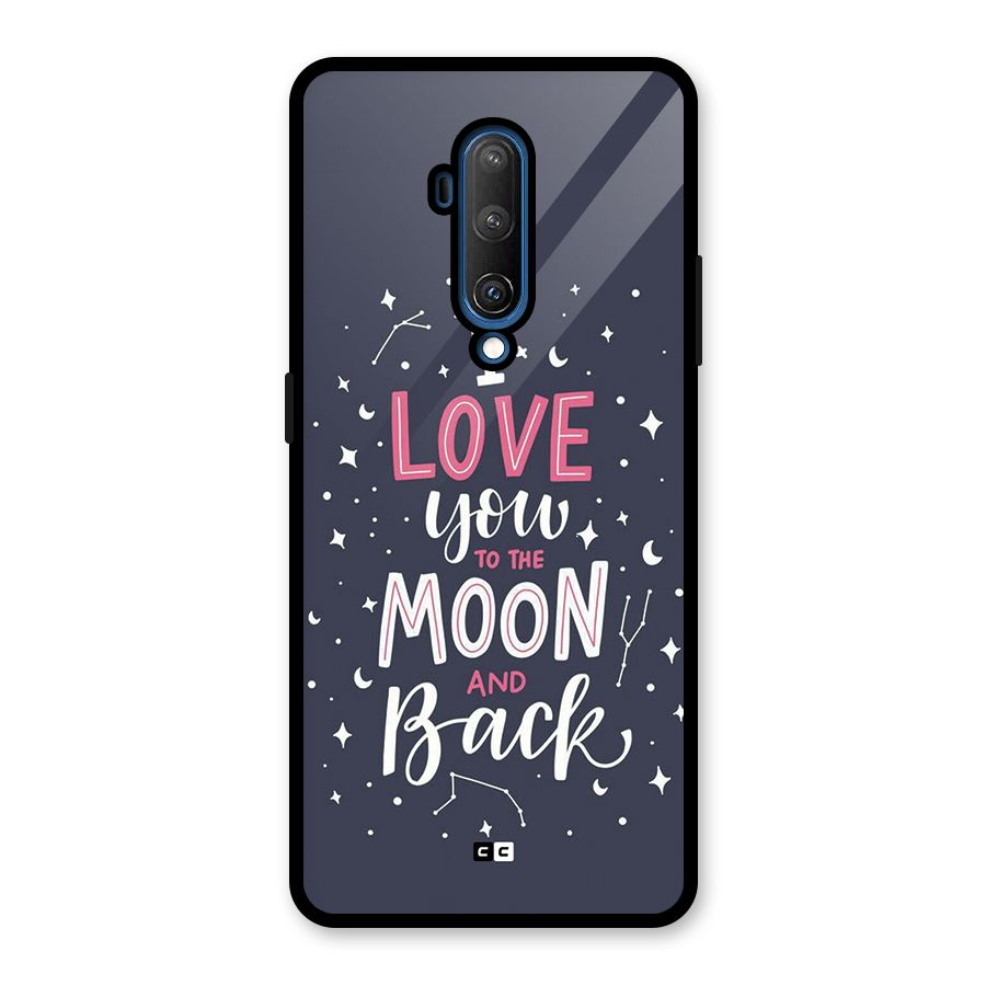 Love To The Moon Glass Back Case for OnePlus 7T Pro