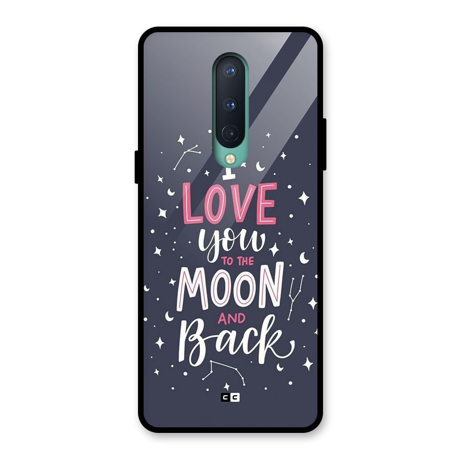 Love To The Moon Glass Back Case for OnePlus 8