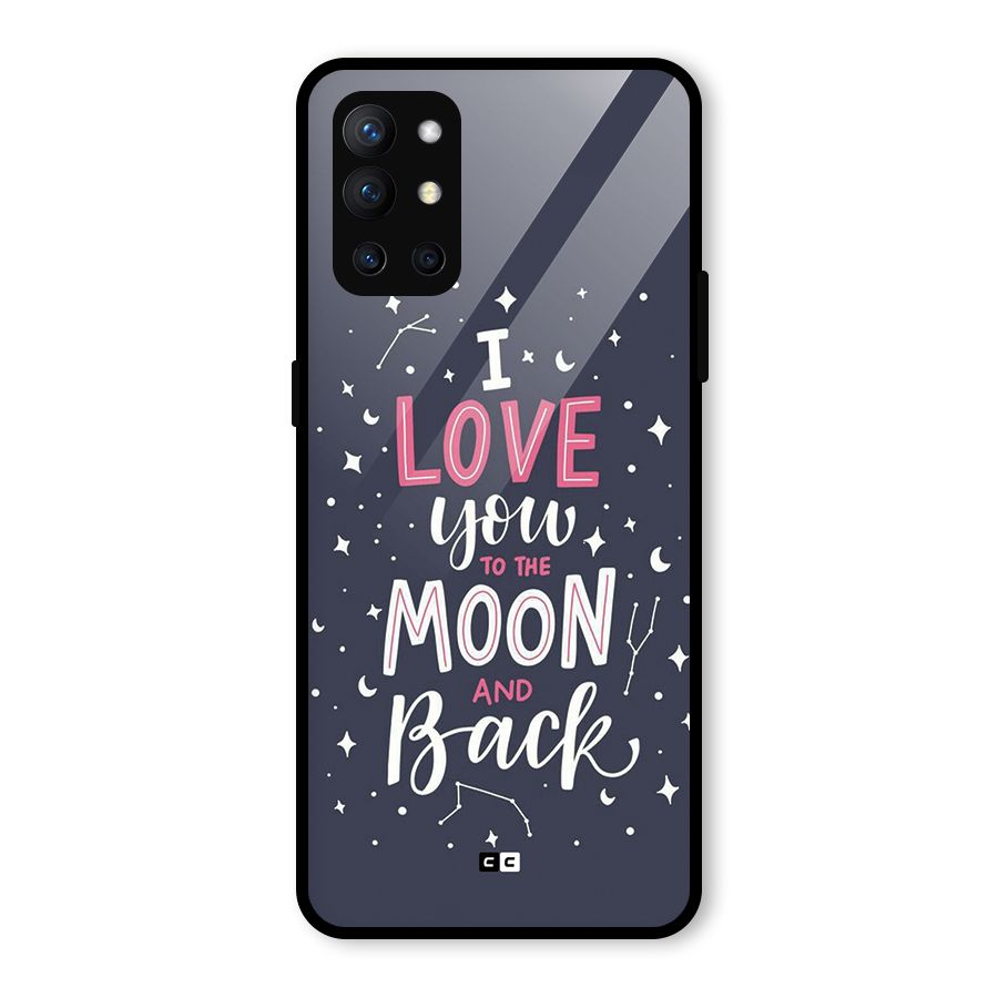 Love To The Moon Glass Back Case for OnePlus 9R
