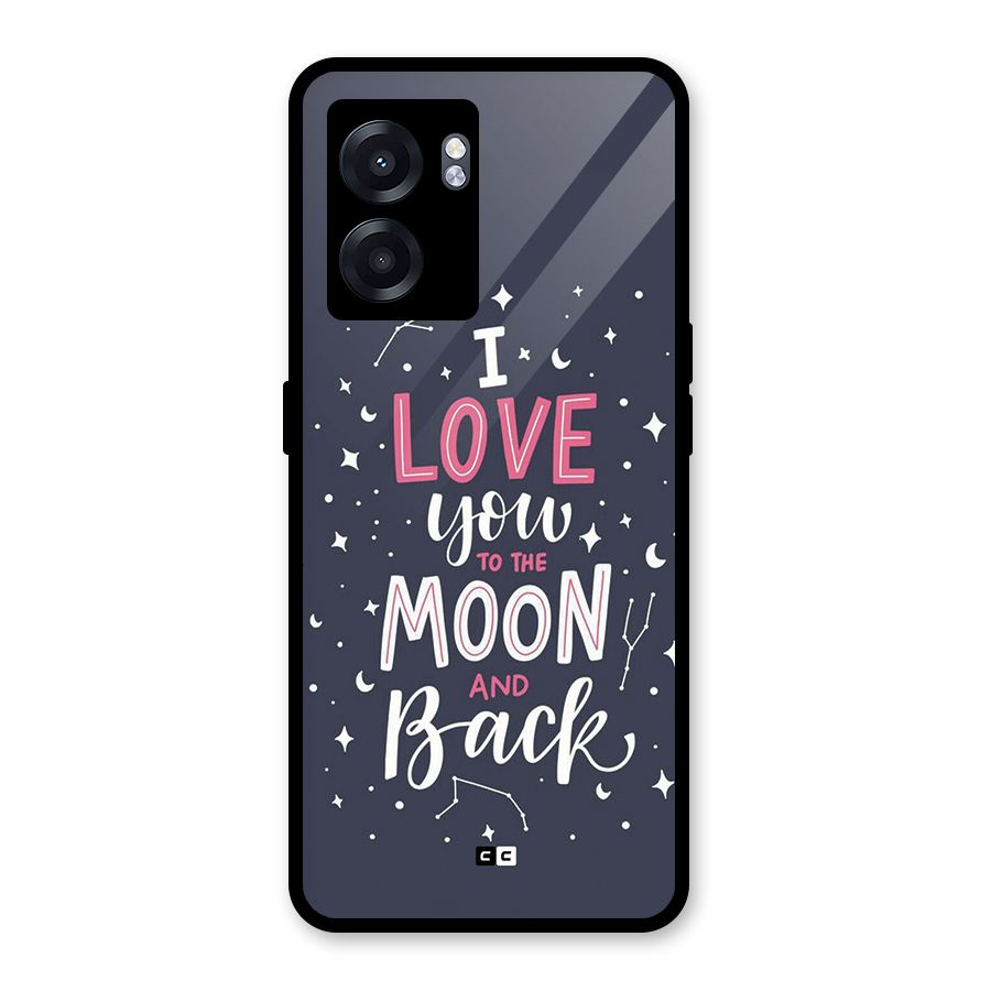 Love To The Moon Glass Back Case for Oppo K10 (5G)