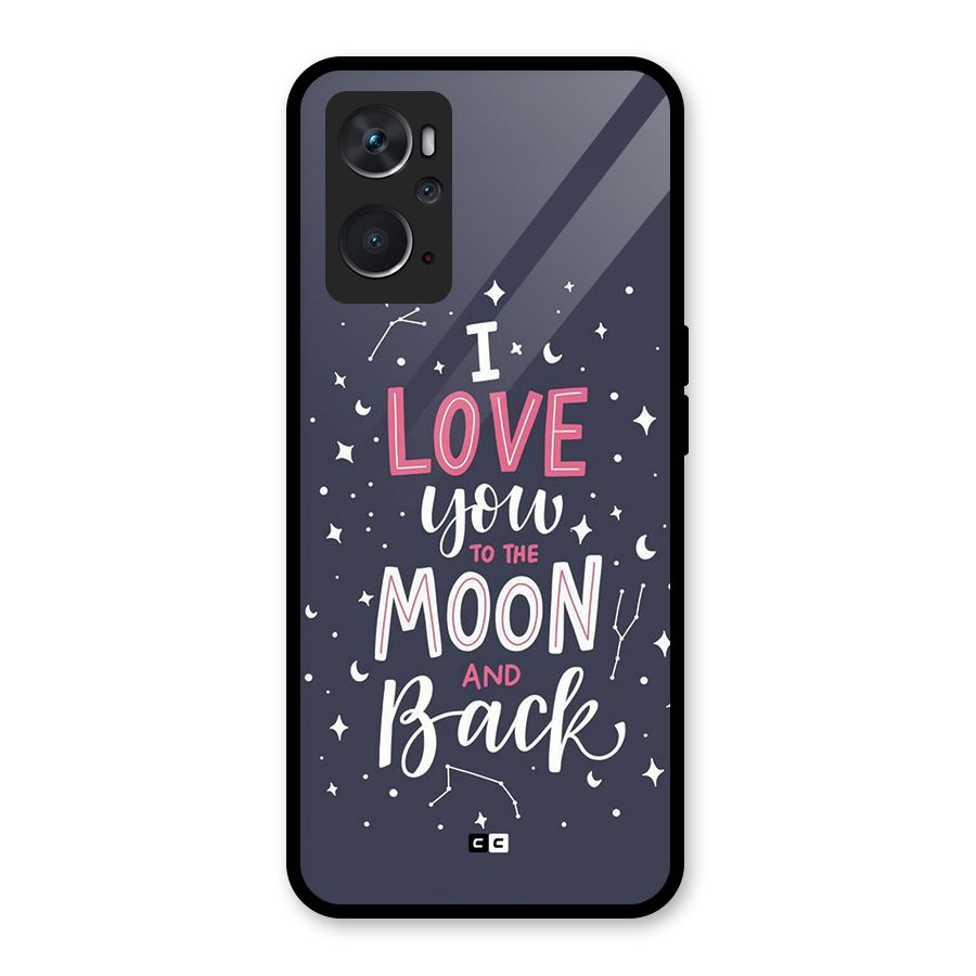Love To The Moon Glass Back Case for Oppo K10 4G