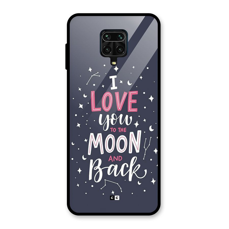 Love To The Moon Glass Back Case for Poco M2 Pro