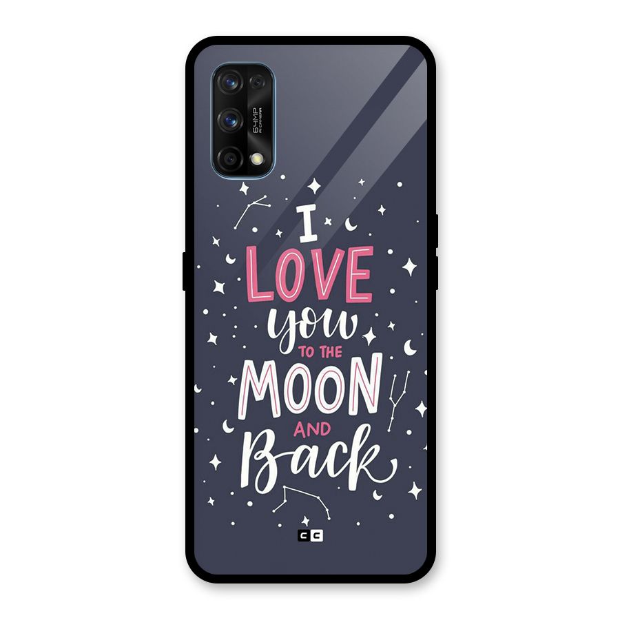 Love To The Moon Glass Back Case for Realme 7 Pro