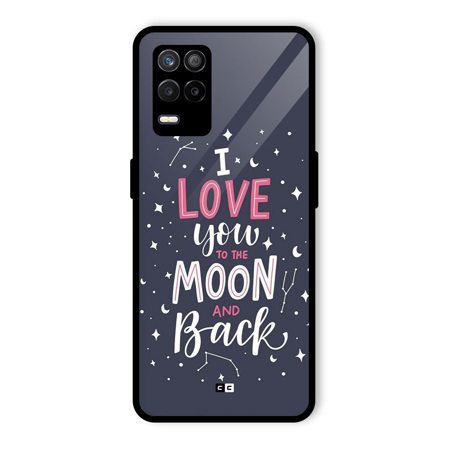 Love To The Moon Glass Back Case for Realme 8 5G