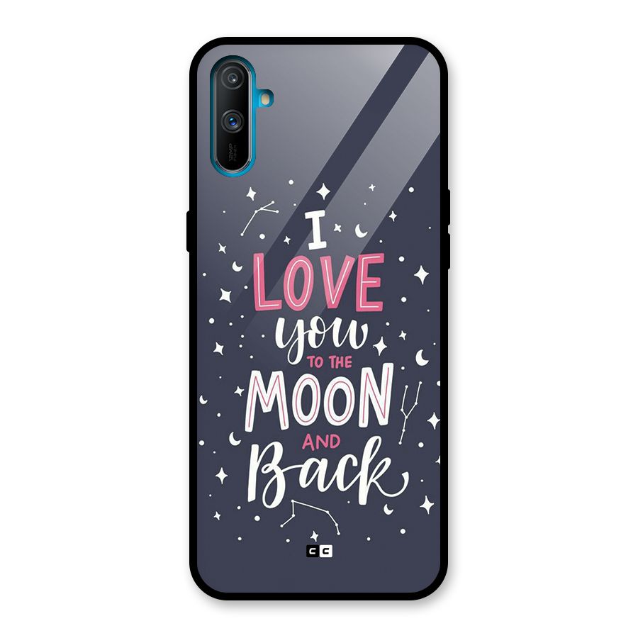 Love To The Moon Glass Back Case for Realme C3