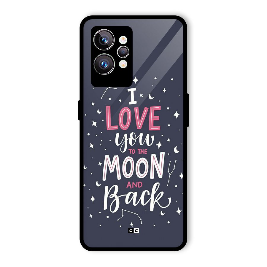 Love To The Moon Glass Back Case for Realme GT2 Pro