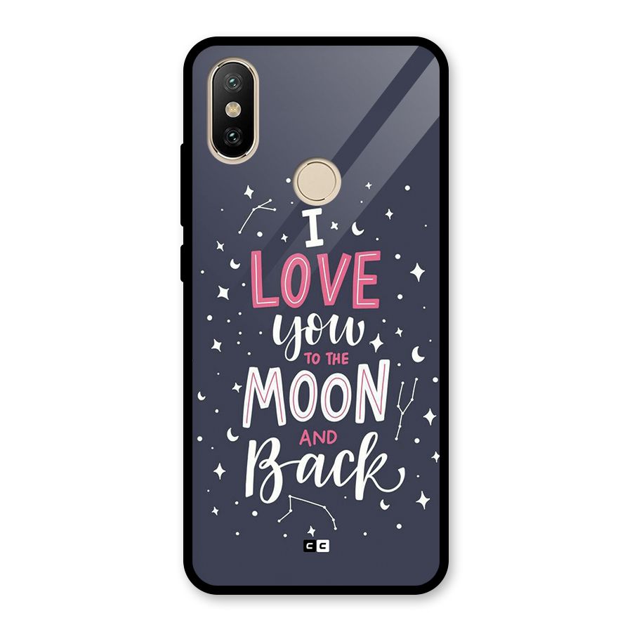 Love To The Moon Glass Back Case for Redmi A2