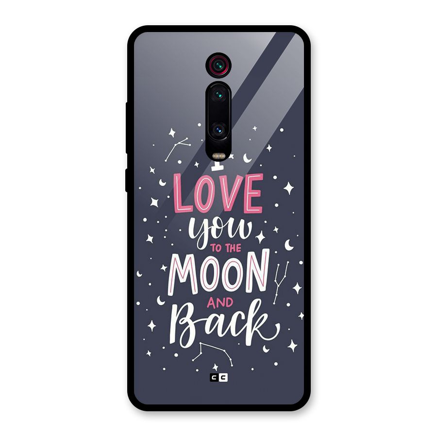 Love To The Moon Glass Back Case for Redmi K20 Pro
