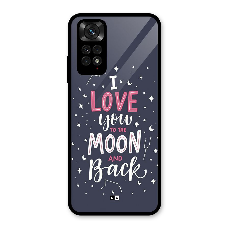 Love To The Moon Glass Back Case for Redmi Note 11S