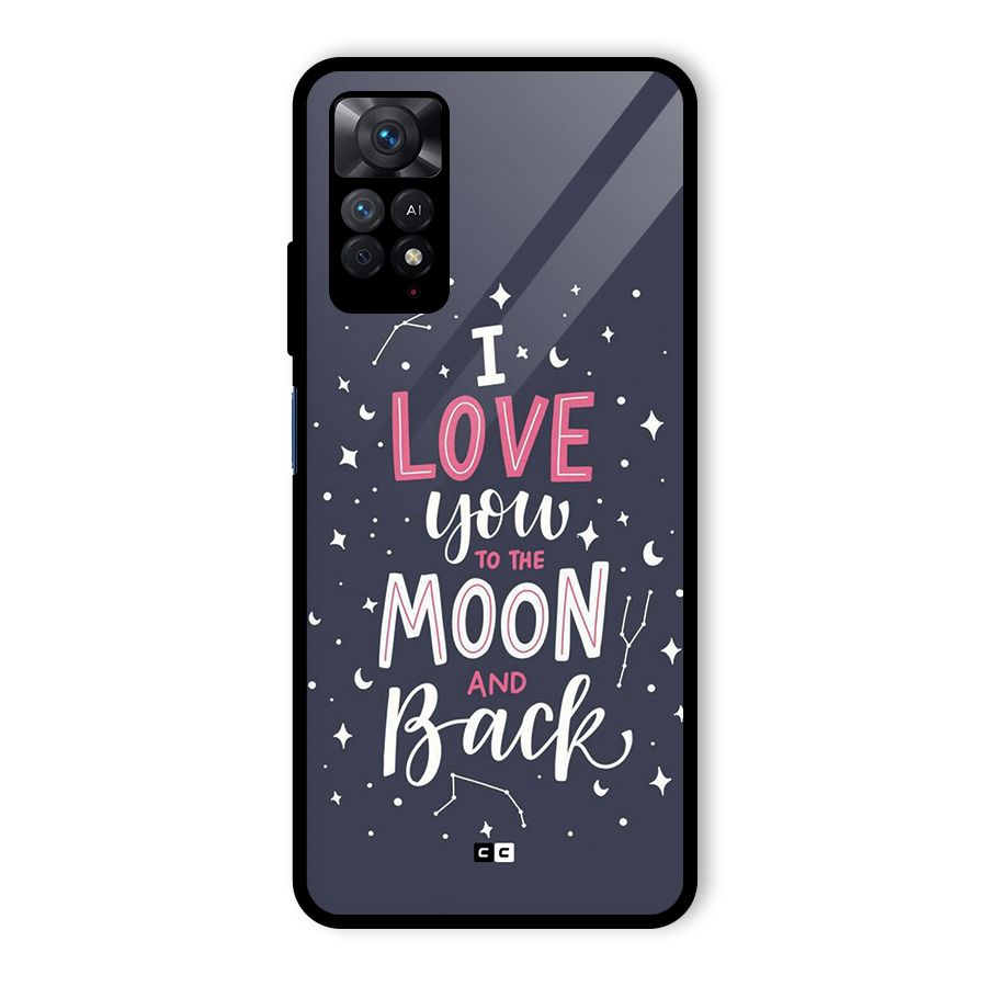 Love To The Moon Glass Back Case for Redmi Note 11 Pro Plus 5G