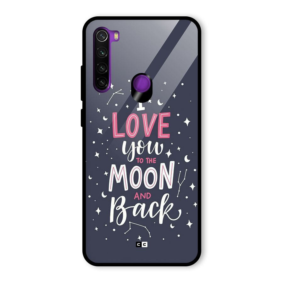 Love To The Moon Glass Back Case for Redmi Note 8