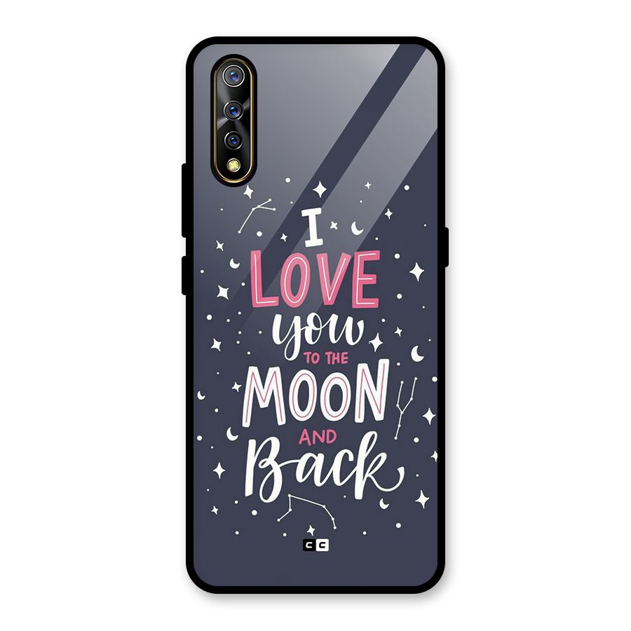 Love To The Moon Glass Back Case for Vivo S1