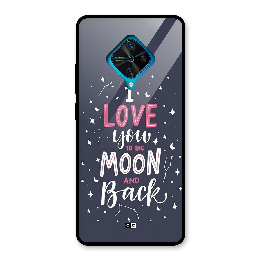 Love To The Moon Glass Back Case for Vivo S1 Pro