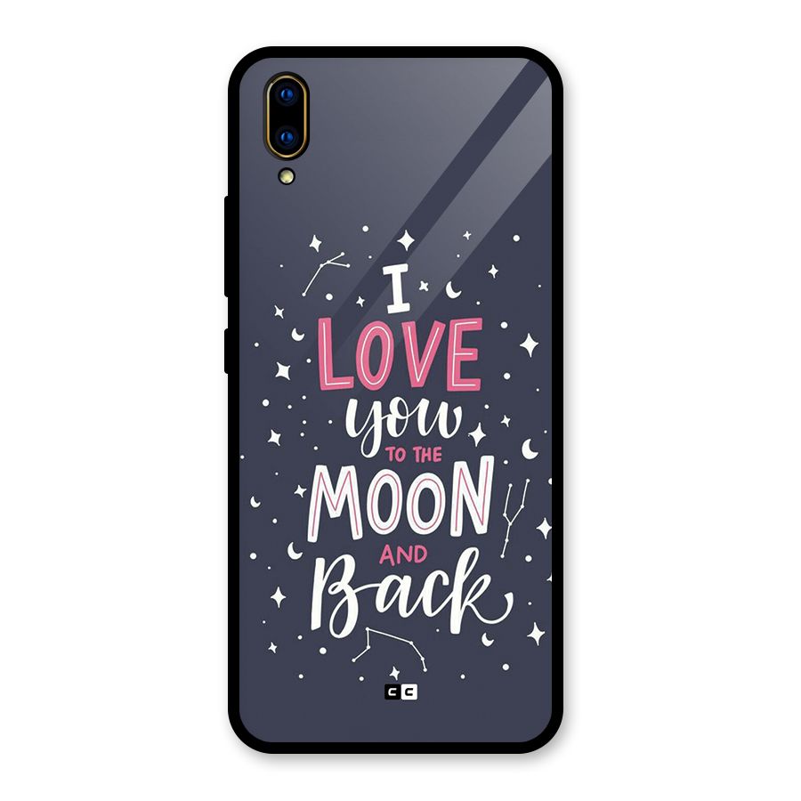 Love To The Moon Glass Back Case for Vivo V11 Pro