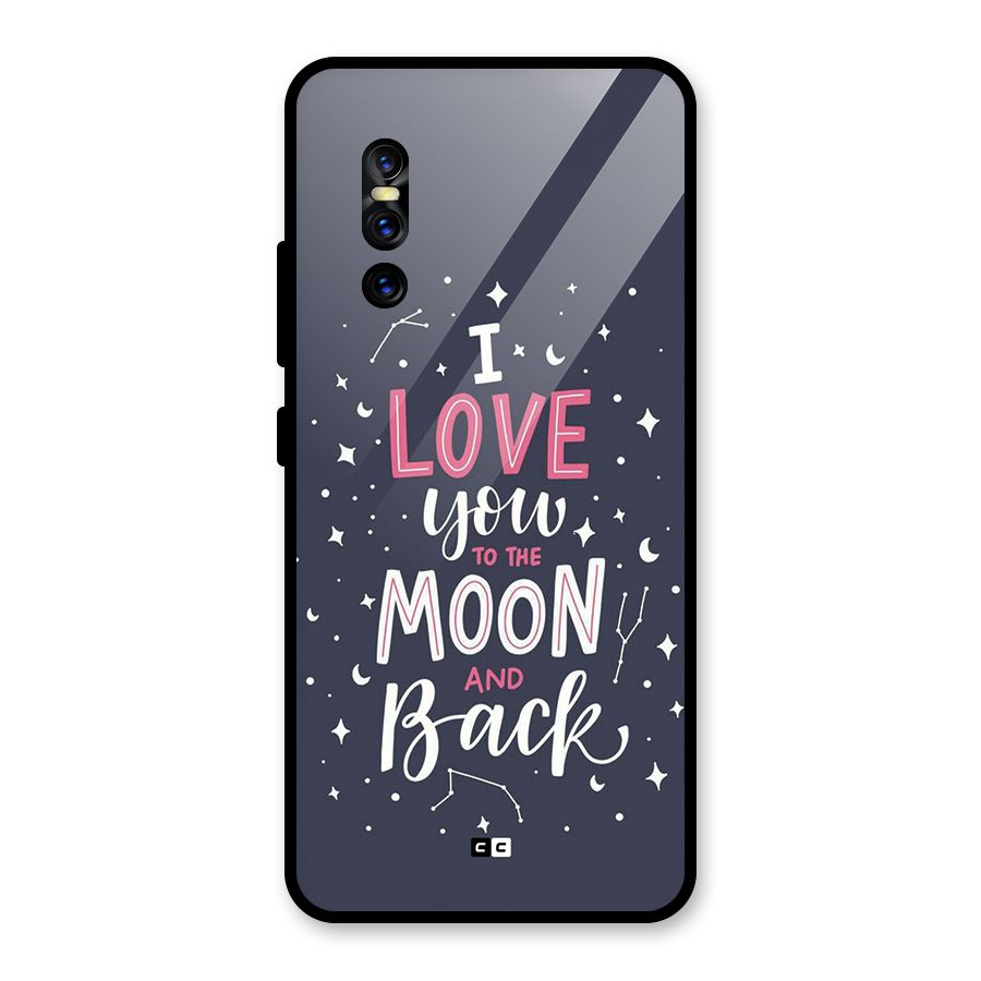 Love To The Moon Glass Back Case for Vivo V15 Pro