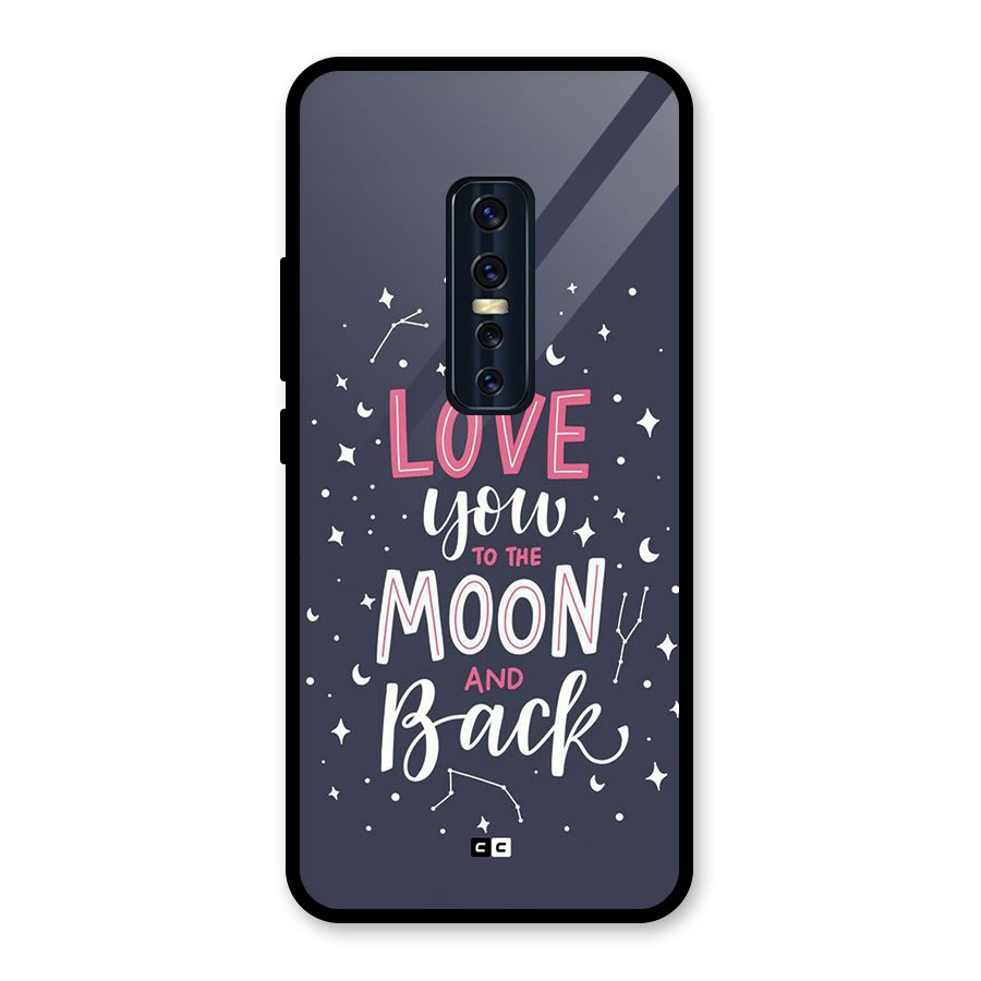 Love To The Moon Glass Back Case for Vivo V17 Pro