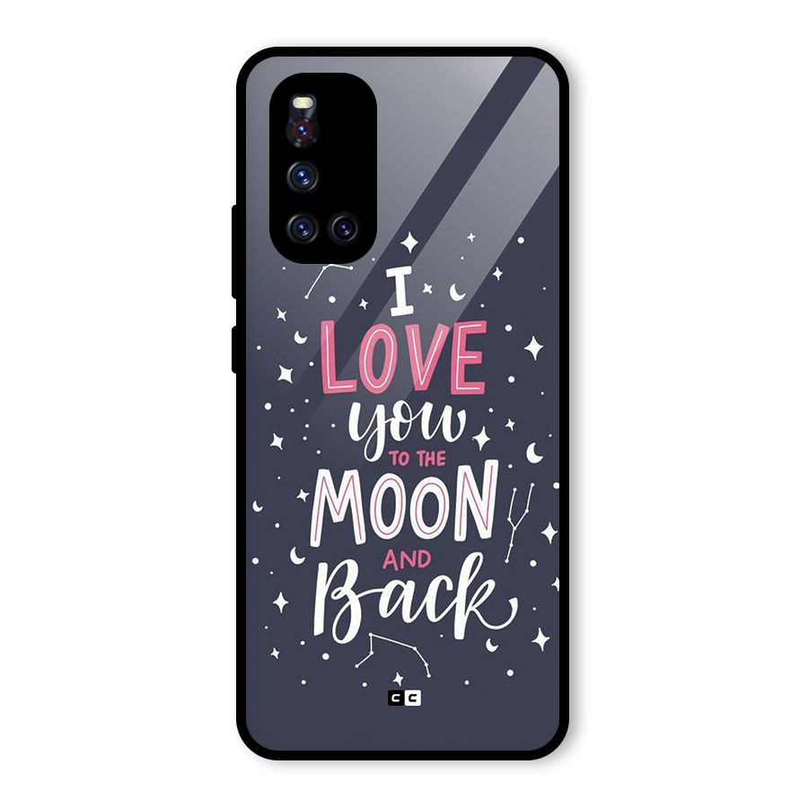 Love To The Moon Glass Back Case for Vivo V19